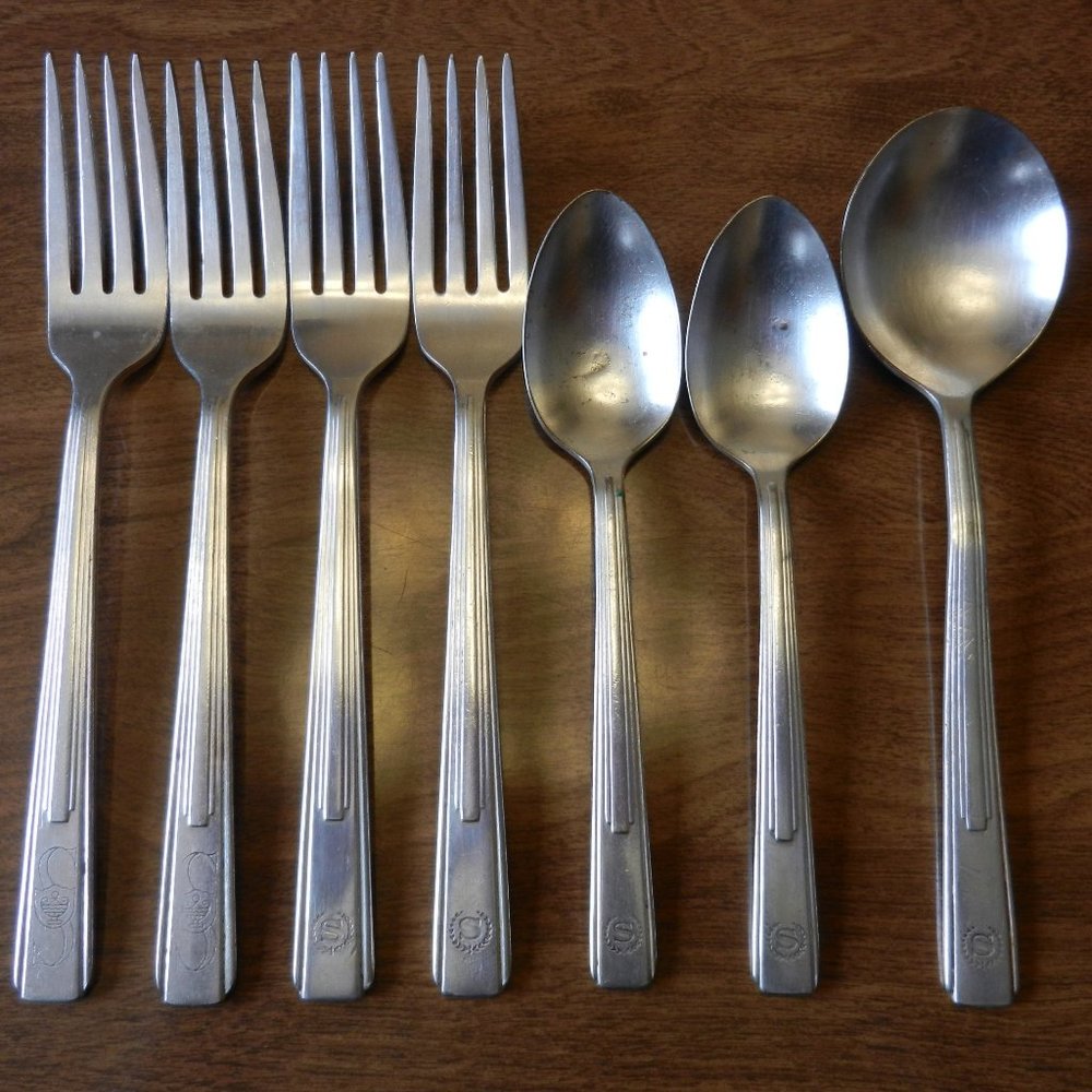Reed & Barton 7 Pcs Sheraton Hotel Forks & Spoons